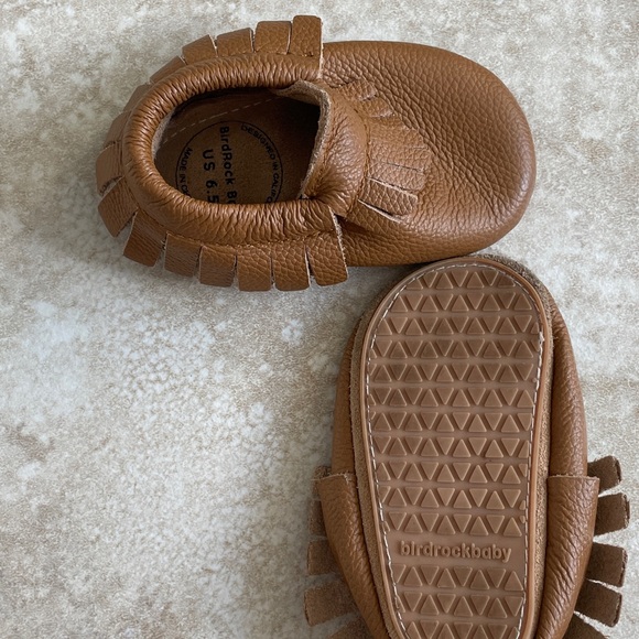 Bird Rock Baby Moccasins Size 6.5 - Picture 2 of 4